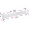 vidaXL Gabion Raised Bed Galvanised Steel 450x30x60 cm