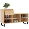 vidaXL Shoe Cabinet Sonoma Oak 102x36x60 cm Engineered Wood