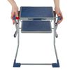 Escalo Foldable Step Stool 150 kg Metal Grey and Blue