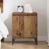 vidaXL Bedside Cabinet Old Wood 40 x 30 x 50 cm Engineered Wood