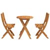 vidaXL Bistro Set 3 pcs Brown Solid acacia wood
