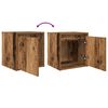 vidaXL Wall-Mounted Bedside Cabinets 2 pcs Old Wood 38x34x40 cm