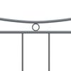 vidaXL Bed Frame without Mattress Grey Metal 100x200 cm