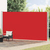 vidaXL Patio Retractable Side Awning 220x600 cm Red