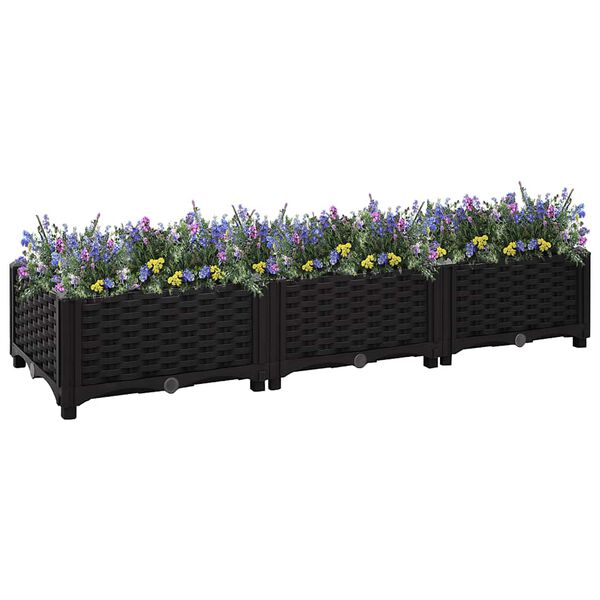 vidaXL Raised Bed 120x40x23 cm Polypropylene