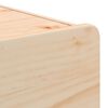 vidaXL Bedside Table 2 pcs Natural 39 x 34 x 33 cm Solid pinewood