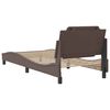 vidaXL Bed Frame without Mattress "Zadar" Brown 80x200 cm Faux Leather