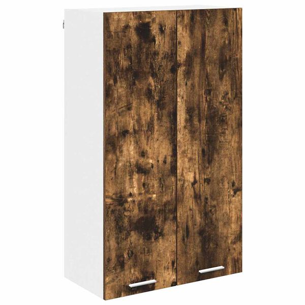 vidaXL Hanging Cabinet Smoked Oak 60 x 31 x 100 cm Engineered Wood