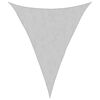 vidaXL Sun Shade Sail Light Grey 5x6x6 m 100% Polyester Oxford