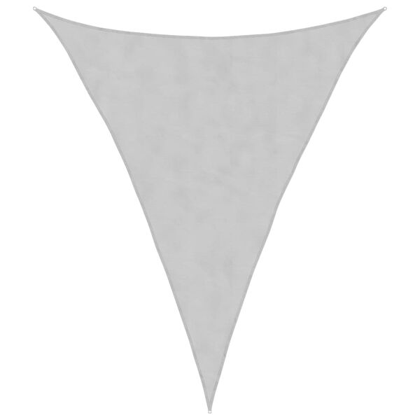 vidaXL Sun Shade Sail Light Grey 5x6x6 m 100% Polyester Oxford