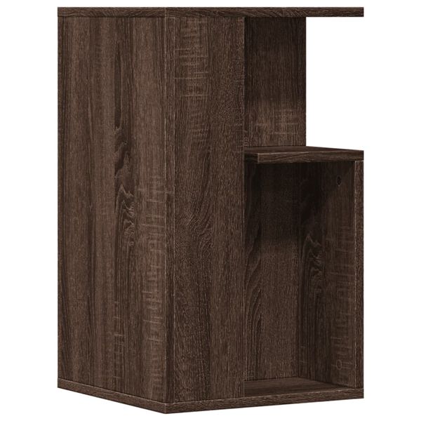 vidaXL Side Table Brown Oak 35x35x60 cm Engineered Wood