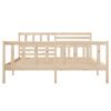 vidaXL Bed Frame without Mattress Double Solid Wood