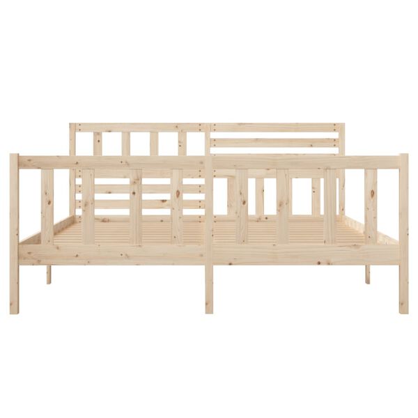 vidaXL Bed Frame without Mattress Double Solid Wood
