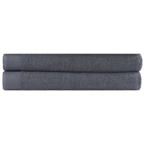 vidaXL Sauna Towel Set 2 pcs Cotton 450 gsm 80x200 cm Anthracite