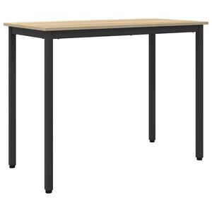 vidaXL Table Sonoma Oak 100 x 50 x 76.5 cm Engineered Wood and Steel