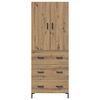 vidaXL Highboard Artisan Oak 69.5 x 34 x 180 cm Engineered Wood