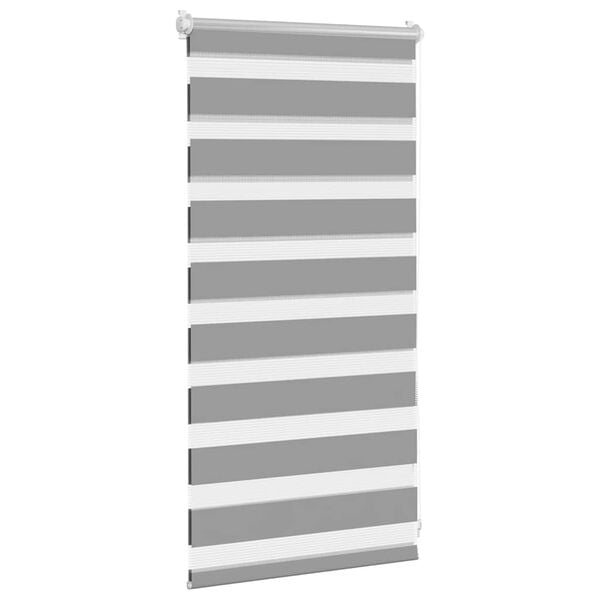 vidaXL Zebra blind 40.9x100 cm Fabric Width 36.7 cm grey