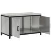 vidaXL Kitchen Storage with Shelf Silver 90 x 50 x 53 cm Steel