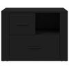 vidaXL Bedside Cabinet Black 60x36x45 cm Engineered Wood