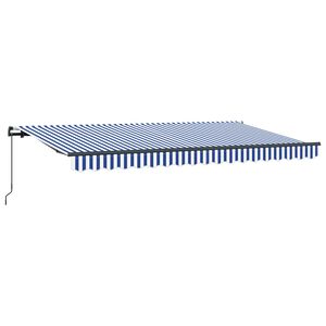 vidaXL Retractable Awning Blue 400 x 200 cm Fabric