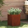 vidaXL Garden Planter Weathering Steel 32 x 32 x 40 cm