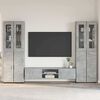 vidaXL TV Cabinet Set with Drawer Concrete Grey Engineered Wood