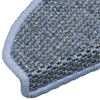 vidaXL Stair Mats Self-adhesive Sisal-Look 15 pcs 65x21x4 cm Blue