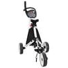 vidaXL Golf Trolley Manual Black and White 100 x 69 x 114 cm Aluminium