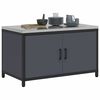 vidaXL Kitchen Storage with Shelf Anthracite 90 x 50 x 53 cm Steel