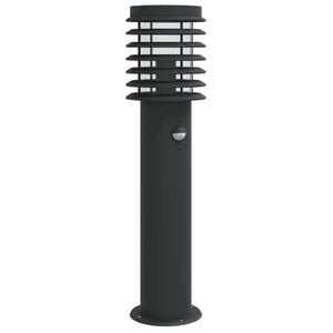 vidaXL Outdoor Floor Lamp with Sensor Black 60 cm Stainless Steel