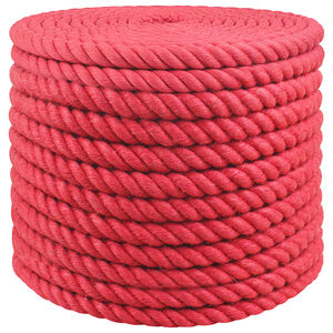 vidaXL Jute Rope 20 mm Red 100% Tossa jute