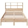 vidaXL Bookcase Bed without Mattress 120x190 cm Small Double Solid Wood Pine
