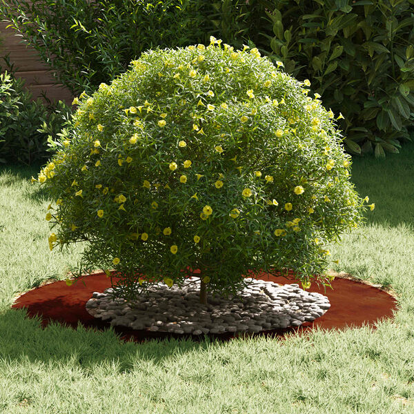 vidaXL suitable for Flat Tree Rings 5 pcs Brown &Oslash;50 / 80 cm