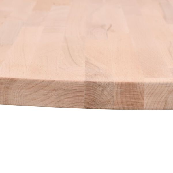 vidaXL Table Top &Oslash;70x2.5 cm Round Solid Wood Beech