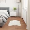 vidaXL Faux Sheepskin Rug Tafalla White 80 x 120 cm Polyester
