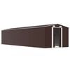 vidaXL Garden Shed Brown 257x779x181 cm Galvanised steel