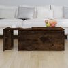 vidaXL Coffee Table Smoked Oak 150x50x35 cm Engineered Wood