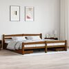 vidaXL Bed Frame without Mattress Honey Brown Solid Wood 200x200 cm (322081+2x321987)