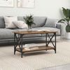vidaXL Coffee Table Old wood 80 x 45 x 45.5 cm Engineered wood