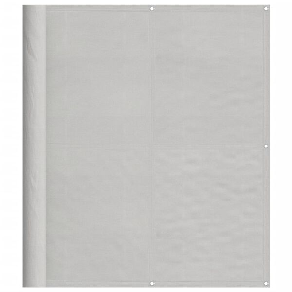 vidaXL Balcony Screen Light Grey 120x1000 cm 100% Polyester Oxford