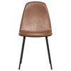 vidaXL Dining Chairs 4 pcs 43.5x53.5x83 cm Shiny Brown Faux Leather