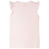 Kids' T-shirt with Ruffle Sleeves Soft Pink 104