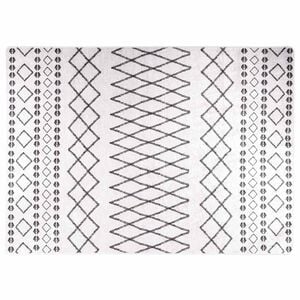 vidaXL Rug Washable 120x180 cm Black and White