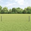 vidaXL Fence with Post Grey 0.4 x 10 m Steel and PVC