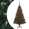 vidaXL Artificial Christmas Tree with Bauble 120 cm 150 LEDs