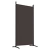 vidaXL 6-Panel Room Divider Brown 520x180 cm Fabric