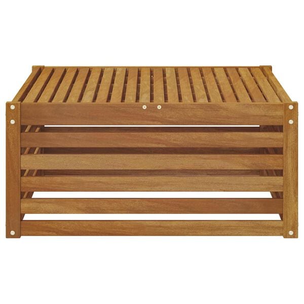 vidaXL Outdoor Corner sofa Solid Acacia Wood Natural 83 x 83 x 73 cm