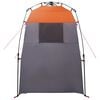 vidaXL Shower Tent Folding Grey and Orange 160 x 160 x 227 cm Steel