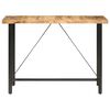 vidaXL Bar Table 150x70x107 cm Rough Mango Wood