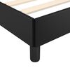 vidaXL Bed Frame without Mattress Black Super King Faux Leather